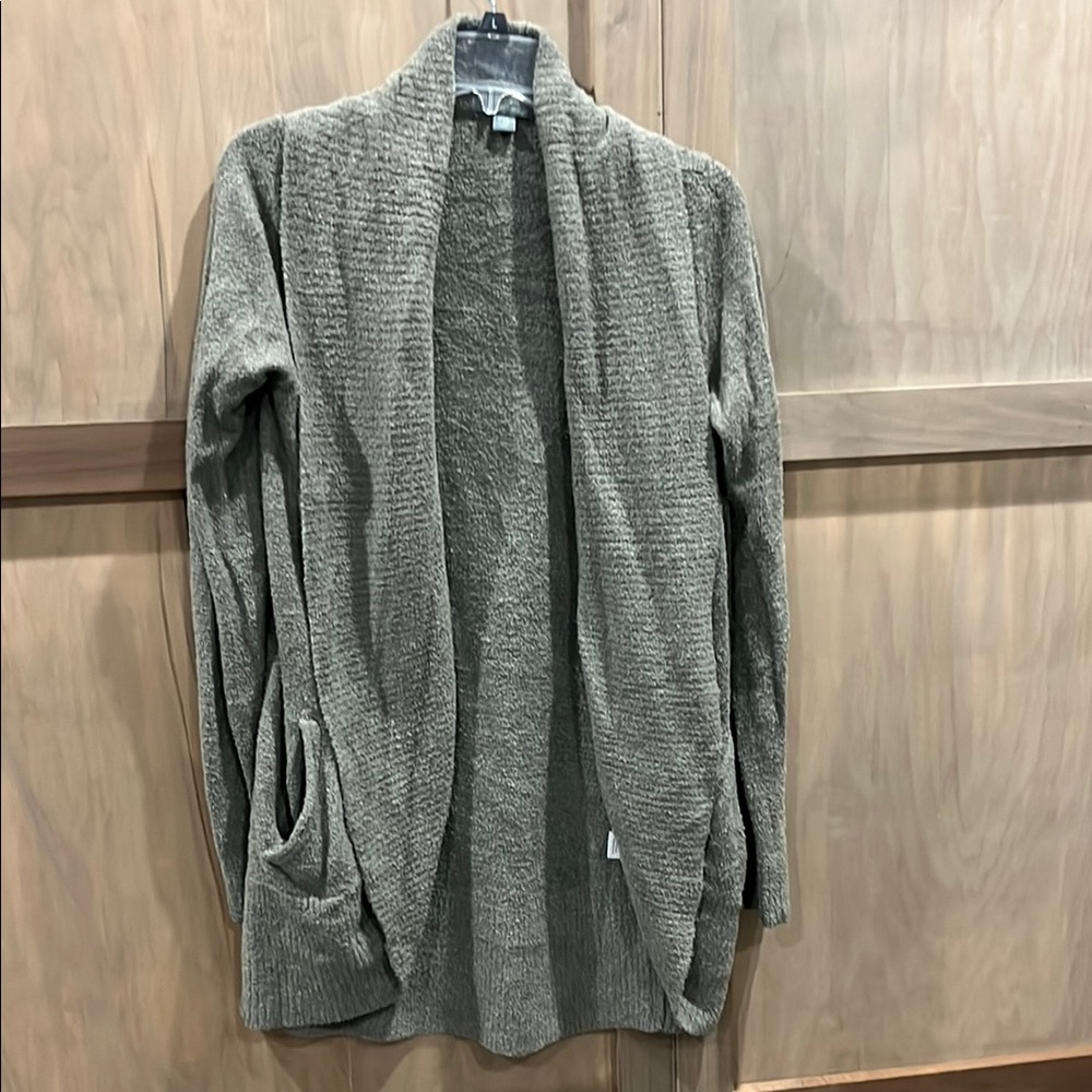 Women's Olive Green Cardigan Sweater